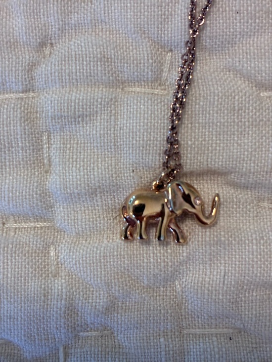 Kate Spade ♠️♠️Gold Elephant Pendant Necklace - Women Jewelry - Picture 2 of 4